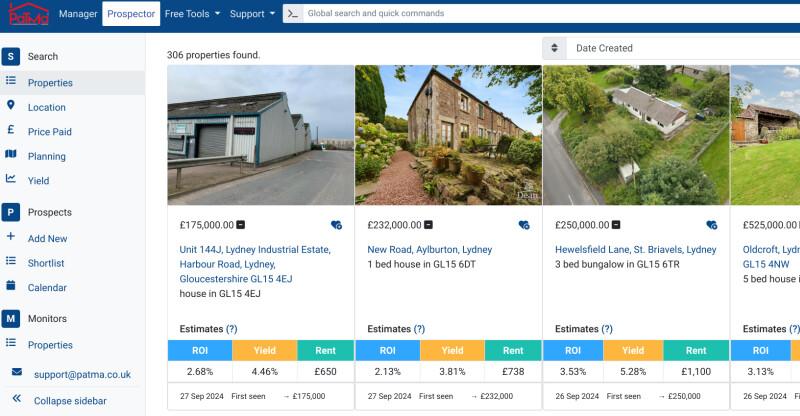 Enhanced property search